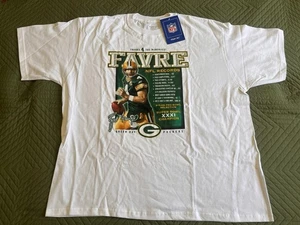 Camiseta Reebok Green Bay Packers Brett Favre Thanks 4 The Memories Stats Hombre 2XL - Imagen 1 de 7