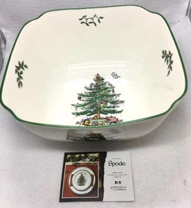 New Spode Christmas Tree 9.5” SERVING BOWL #12-xm - Picture 1 of 6