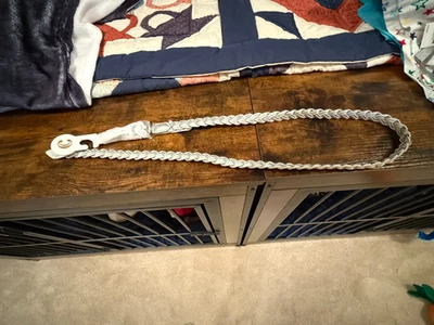 CHARMING CHARLIE SILVER METALLIC BELT - SIZE S - NWT - NICE - Image 1 of 2