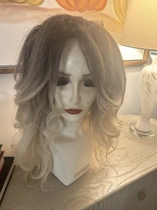 Ombre’ hellblonde Perücke/strukturiert - Bild 1 von 4