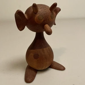 Vintage TEAK TROLL FIGURE BRDR Bonfils Jacob Jensen Denmark Danish Modern 1960s - Picture 1 of 15