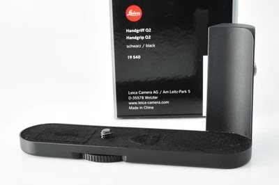 [Perto de Estado Perfeito+++ na CAIXA] Leica Camera Hand Grip 19540 Preto Para Q2 Do Japão - Imagem 1 de 4