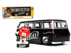 Jada 1:24 Red M&M's Figure & 1965 Ford Econoline Delivery Van Diecast 32027 New - Picture 1 of 8