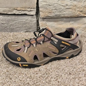 Merrell Blaze Hiking Sandals Men’s Size 12 Brindle Butterscotch Leather J65243 - Picture 1 of 8