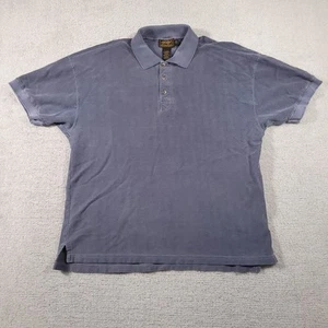 Vtg Eddie Bauer Polo Shirt Mens XL Blue Faded Grunge Streetwear Outdoor Canada - Picture 1 of 14