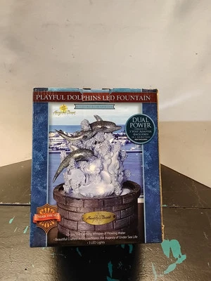 Newport Coast Collection Playful Dolphin Led Fountain Collectors Series Open Box - Image 1 of 4