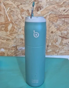 Botella Botella 32 oz Acero Inoxidable Botella de Agua - Bosque - Tapa y Mango de Paja - Imagen 1 de 9