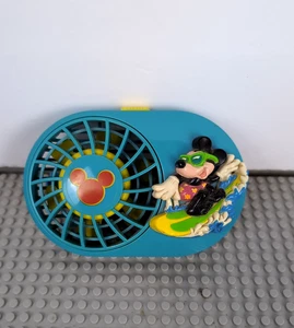 Vintage Surfing Mickey Mouse Tragbarer Handventilator Blau Funktioniert! - Bild 1 von 14