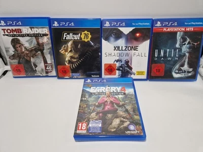 Tomb Raider - Fallout 76 - Far Cry 4 - Killzone - Until Dawn Ps4 Playstation 4  - Bild 1 von 3