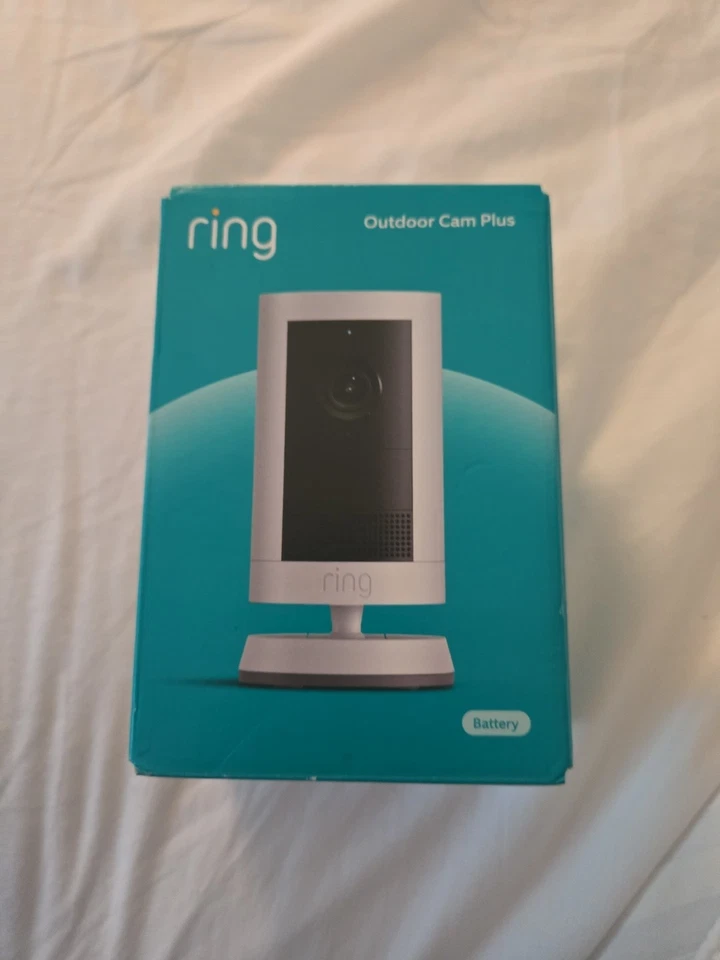 Ring Outdoor Cam Plus Battery Wire-Free 2K Security Camera - White - Image 1 of 2