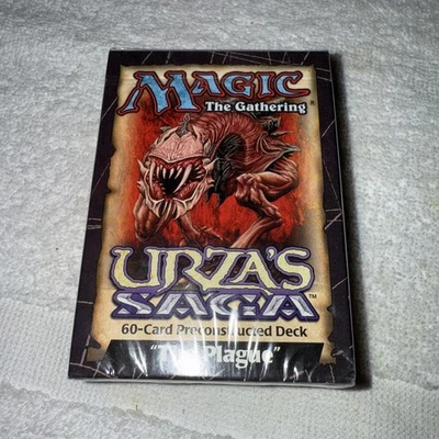 MTG Magic the Gathering Sealed Unopened Urza Saga Theme Deck The Plague - Image 1 of 4