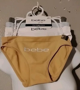 bebe Girls 4pack Seamless Bikinis Size S(6/7). New - Picture 1 of 3