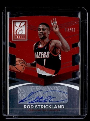 2014-15 Donruss Elite Status Signatures Red Die Cut Rod Strickland Auto 83/99 - Image 1 of 2