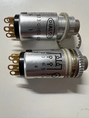  2pcs of DIALCO 513-0301-604 Push Button Switch Base, 3A 125Vac. - Image 1 of 3
