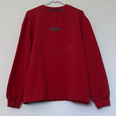 Mossimo Vintage Logo Crewneck Sweat Shirt Men’s Medium - Red - Image 1 of 3