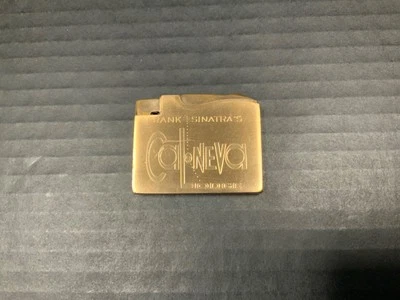 XXX Raro Frank Sinatra Cal Neva Lodge Casino Oro Plano Publicidad Encendedor Elgin Foto 1 de 4