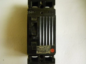 GENERAL ELECTRIC CIRCUIT BREAKER TEB122015 15A 240VAC 250VDC - Picture 1 of 2