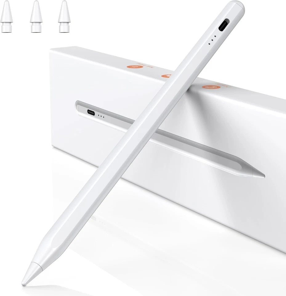 BAZO Stift für iPad - 2018-2025 Pencil 2. Generation mit Schnellladeleistung