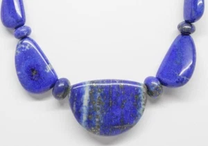 Jay King DTR Blue Lapis Gemstone Necklace, Silver Clasps, 17 Inch - Picture 1 of 5