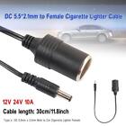 DC 5.5x2.1mm to Car Cigarette Lighter Female Socket Cable (DC5.5x2.1mm Male)