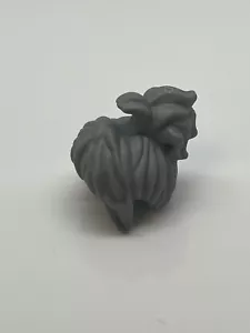 Lego Pixel Minifigur flach silber weiches Haar mit Ponyschwanz HP #32 - Bild 1 von 2