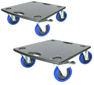 2x tabla rodante scooter de transporte 125 mm ruedas de dirección con / o freno 52 x 46 cm perro mueble - Imagen 1 de 16