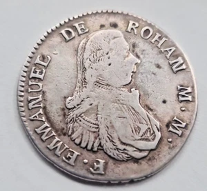 MALTA. EMMANUEL DE ROHAN, GRAN MAESTRO ESCUDO DE PLATA. Moneda de 1796 con fecha rara - Imagen 1 de 4