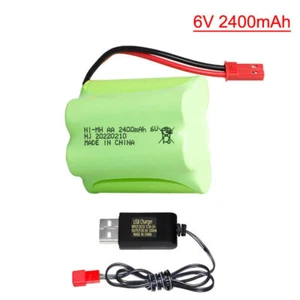 1× 6v 2400mAh Ni-MH AA Rechargeable Battery JST Plug for RC Toys Cars Truck Tank - Picture 1 of 5