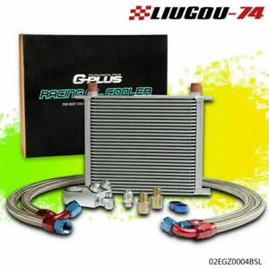 30 filas 10AN apto para enfriador de aceite de motor de transmisión universal + kit adaptador de filtro - Imagen 1 de 9