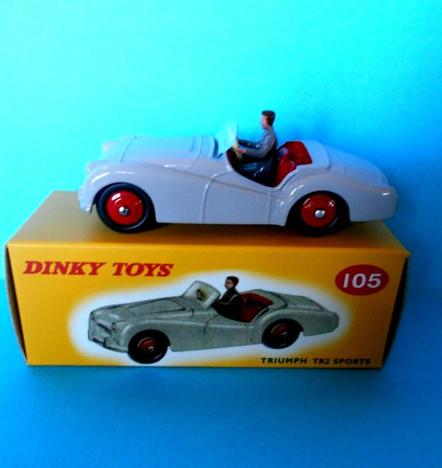 DINKY TOYS 105 TRIUMPH TR2 SPORTS 4659128 ATLAS EDITIONS 1/43 [N] - Immagine 1 di 1