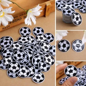 Garment Supplier Appliques Football Patches Iron on Stickers Embrioidered - Picture 1 of 9