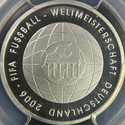 GERMANY. 2006, 10 Euro, Silver - PCGS PR69 - Top Pop 🥇 FIFA World Cup - Image 1 of 4