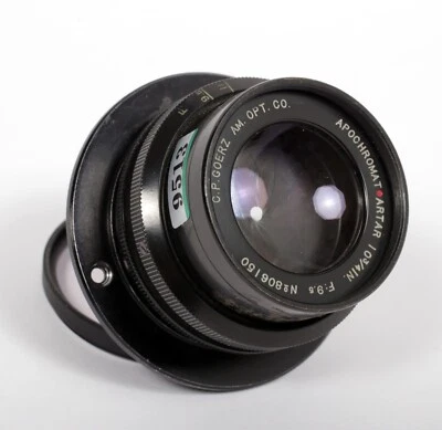 Goerz Apo Artar red dot 270mm (10 3/4") F9.5 coated Lens in barrel #9513 - Image 1 of 4