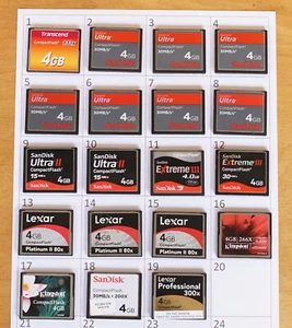 1x CF Card Compact Flash Memory 4GB, Sandisk Lexar PNY Kingston #4 - Picture 1 of 6