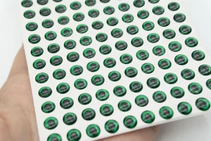 2-20MM Green color 3D soft Holographic fishing lure eyes Fly Tying Crafts - Picture 1 of 4