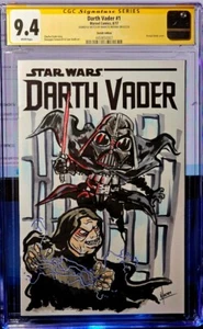Star Wars Darth Vader #1 Emperor Palpatine Blank Sketch by Marcos Medina CGC 9.4 - Bild 1 von 2