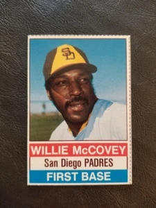 Tarjeta de béisbol Willie Mccovey 1976 azafata #124 San Diego Padres - Imagen 1 de 2