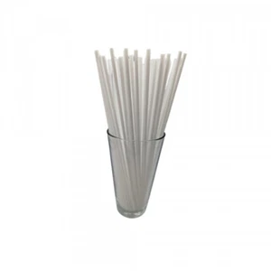 200 Trinkhalme Trinkröhrchen Strohhalme Weiß 210 x 3mm PP - Bild 1 von 1