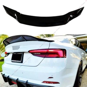 PER AUDI A5 4 PORTE SPORTBACK 2017-2023 SPOILER NERO LUCIDO TETTO POSTERIORE ABS - Imagen 1 de 5