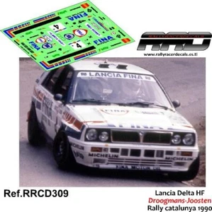 DECAL/CALCA 1/43; Lancia Delta HF Droogmans-Joosten Rally Catalunya 1990 - Imagen 1 de 2