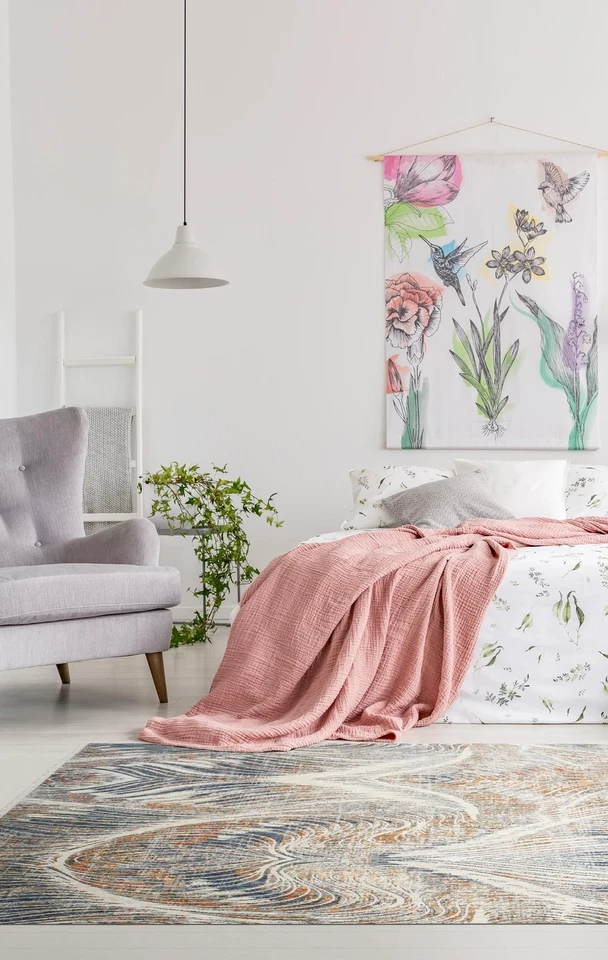 Alfombras Kaleen Colección Artundra 2'3" x 11'7" Corredor Abstracto Moderno, Marfil Foto 1 de 4