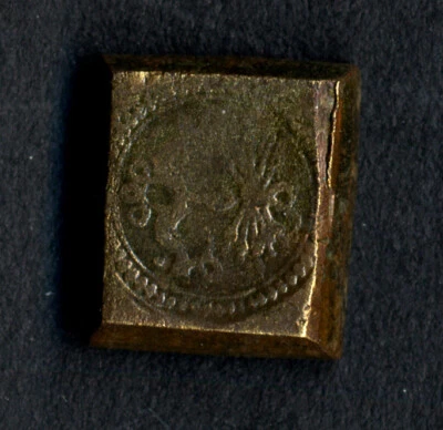 Awesome pirate & spanish colonial weight for Silver 2 Reales * 1504-1621 * Rare! - Image 1 of 4