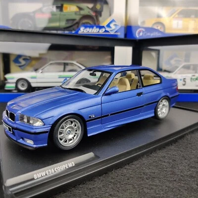 AUTO SOLIDA BMW E36 COUPÉ M3 BLU 1990 1:18 NUOVA SCATOLA S1803901 - Immagine 1 di 4