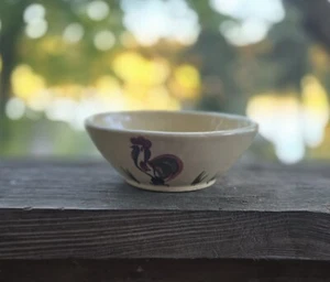 Watt Pottery # 68 Rooster Berry Bowl. It Measures 5-1/8"W x 1-7/8"H - Picture 1 of 7