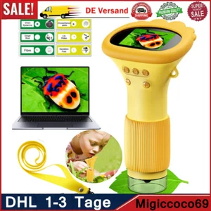 Digitales Mikroskop für Kinder, 1000x Zoom Mini-Mikroskopkamera 8LEDs für Kinder - Bild 1 von 22