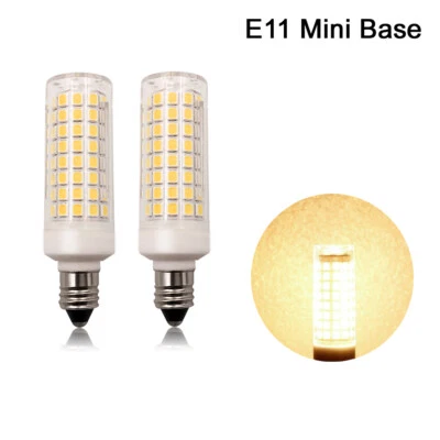 2pcs E11 LED bulb 102Led Ceramics Lamp 7W 110V Ceiling Fans Light Warm White H - Image 1 of 4