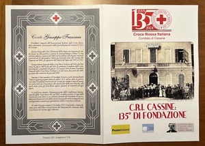 FOLDER 2024 - 135° DI FONDAZIONE DELLA CROCE ROSSA CASSINE LOGO POSTE ITALIANE - Foto 1 di 3