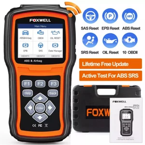 FOXWELL OBD2 Bidireccional ABS SRS Escáner Freno de Sangrado Herramienta de Escaneo de Diagnóstico - Imagen 1 de 11