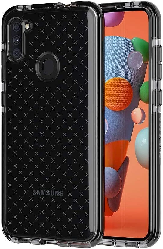 tech21 EVO Check Case for Samsung Galaxy A11 Smoke Black