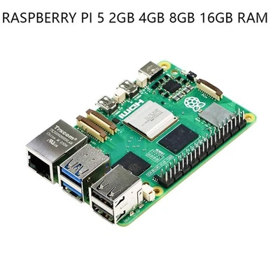 Pi 5 2GB 4GB 8GB 16GB RAM Board 2.4GHz 64-bit CPU WiFi Bluetooth Raspberry - Image 1 of 4